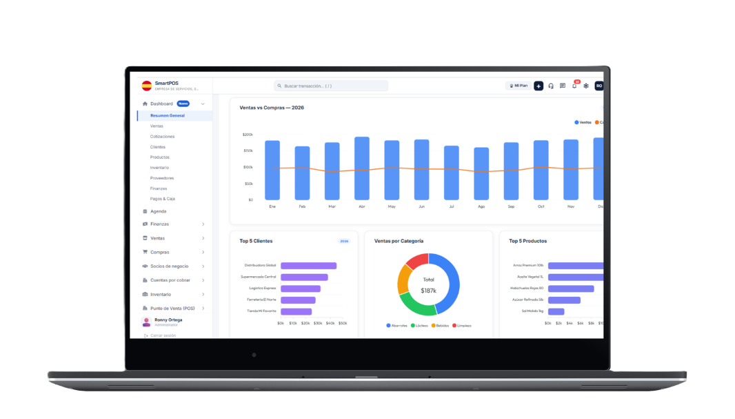 SmartPOS en Notebook